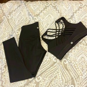 Lululemon Pants and bra combo